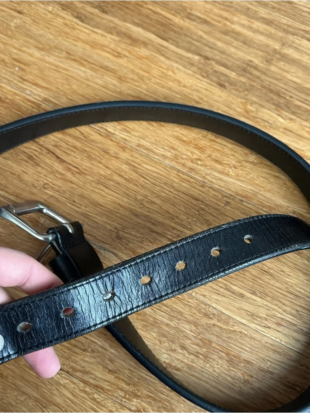 DULUTH TRADING Men's Lifetime Classic‎ Black Leather Heavyweight Belt